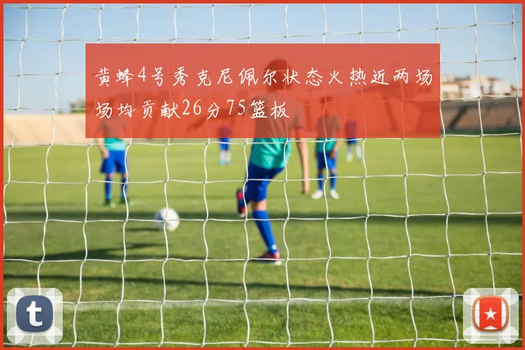 黄蜂4号秀克尼佩尔状态火热近两场场均贡献26分75篮板